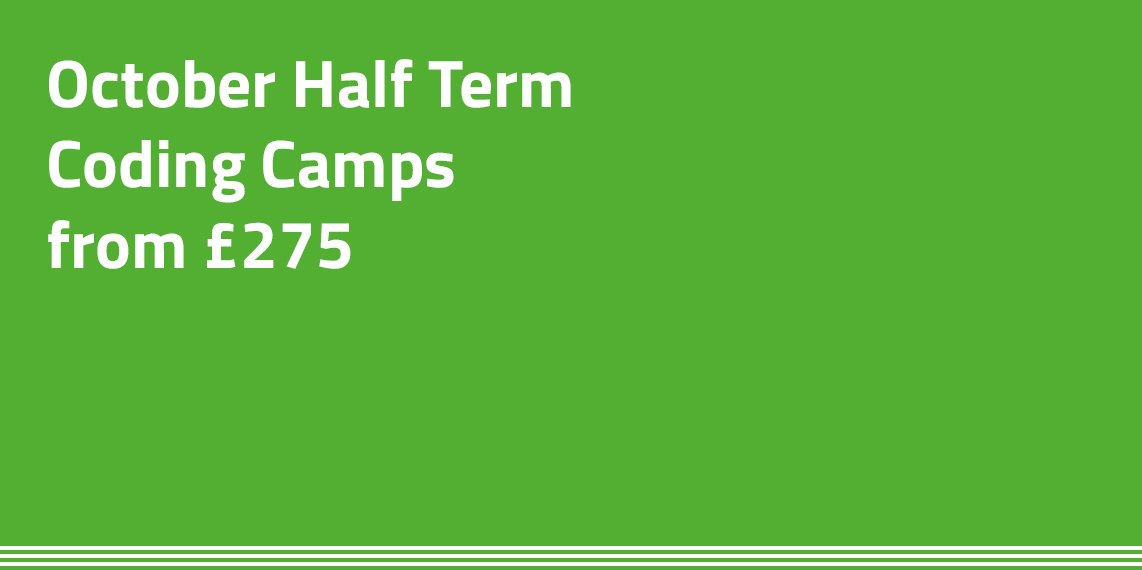 October Half Term Coding Camps from £275